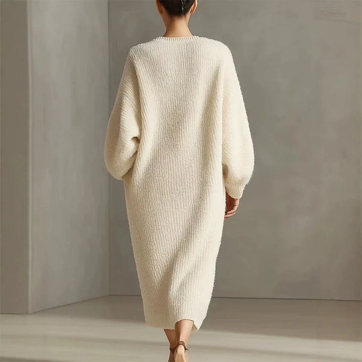 Josefina Asymmetrical Hem Sweater Dress