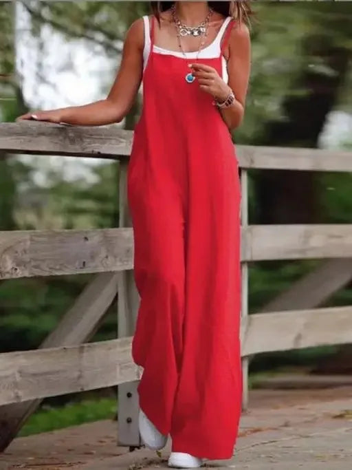 April Relaxed Wide Leg Jumpsuit