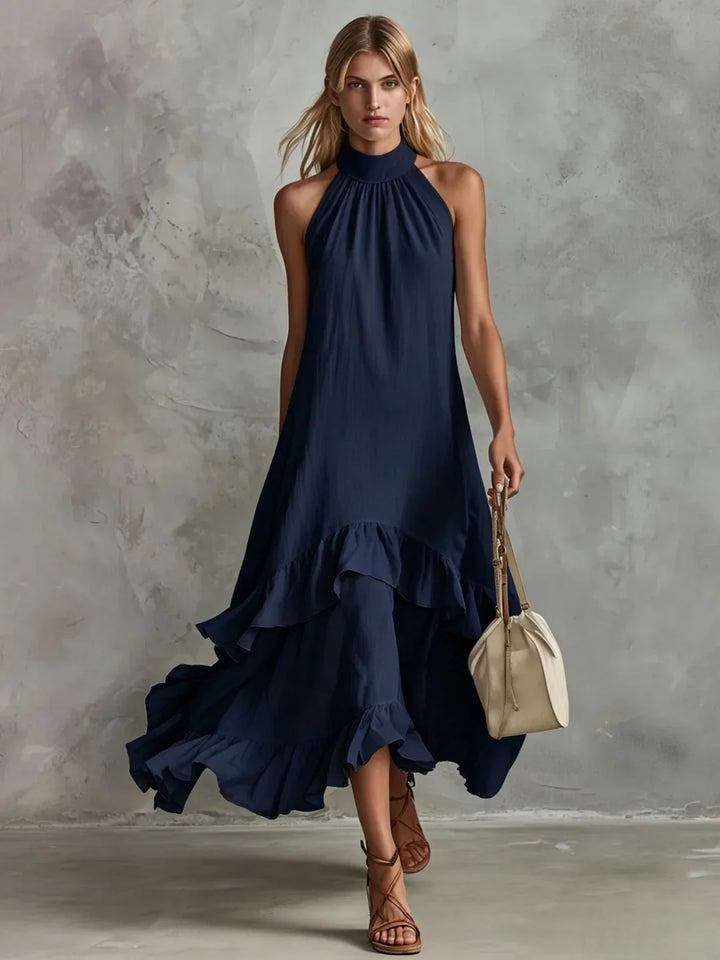 Ramona Elegant Ruffle Wedding Guest Dress
