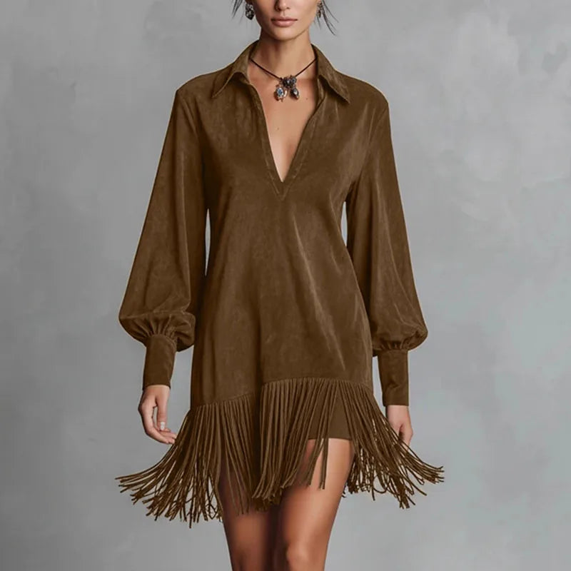 Marielle Relaxed Fit Tassel Dress
