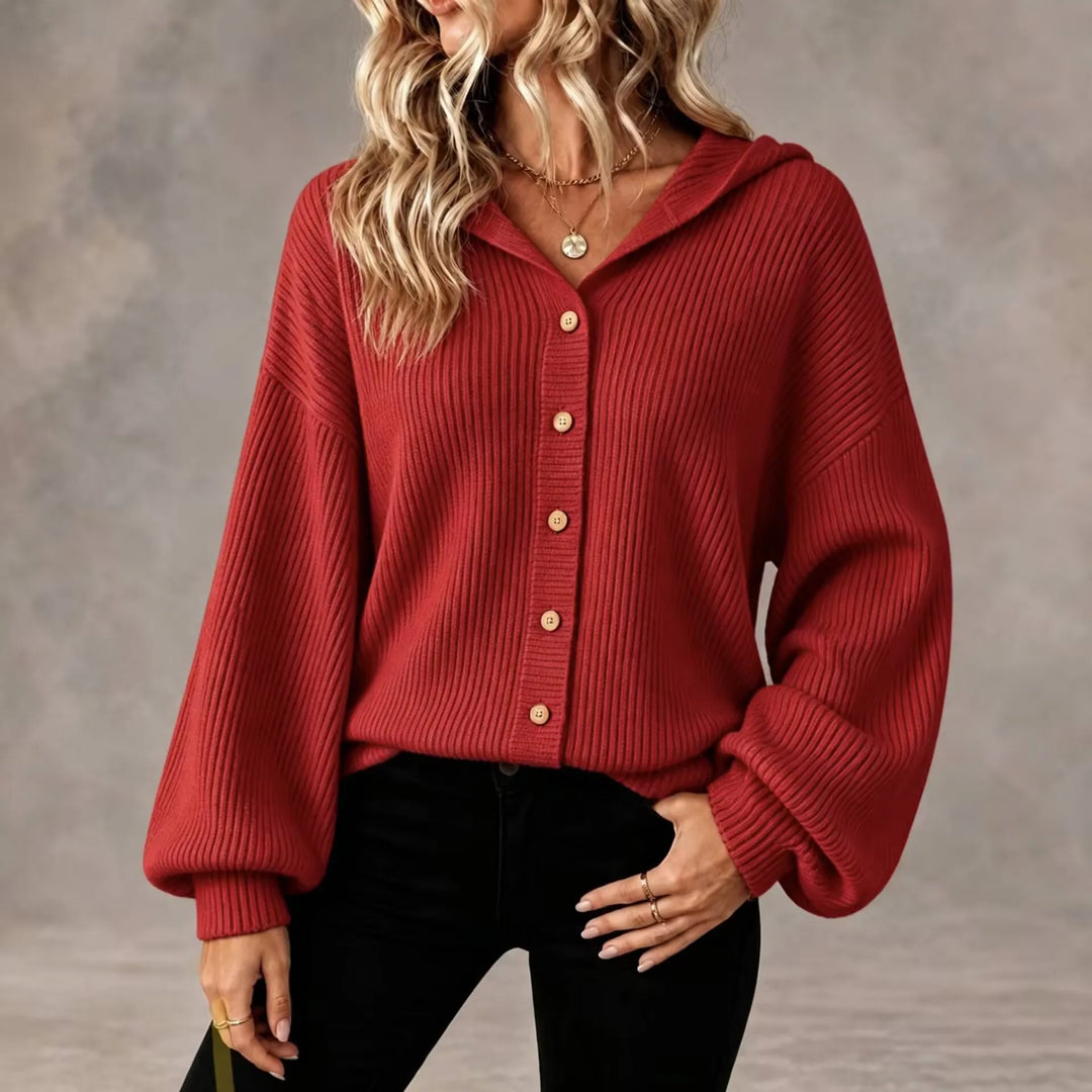 Blair Button Front Hooded Cardigan