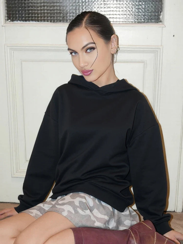 Odalys Rhinestone Mesh Back Hoodie