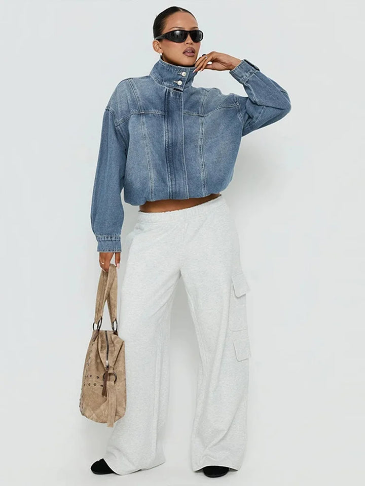Kayleigh Cropped Denim Jacket