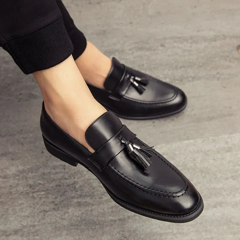 Denver Tassel Leather Loafers