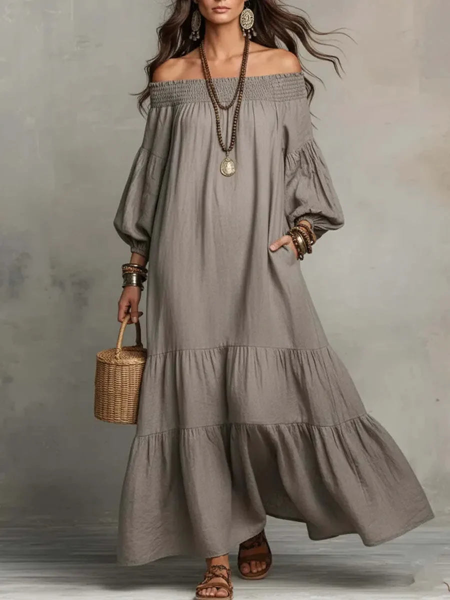 Valeria Off Shoulder Maxi Dress