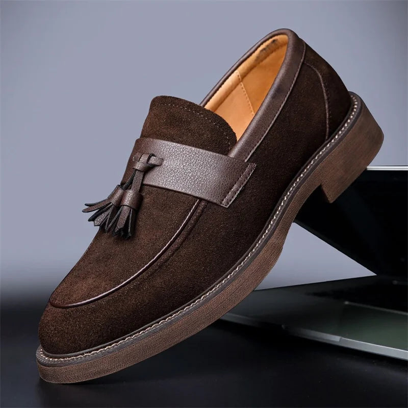 Omari Leather Tassel Loafers