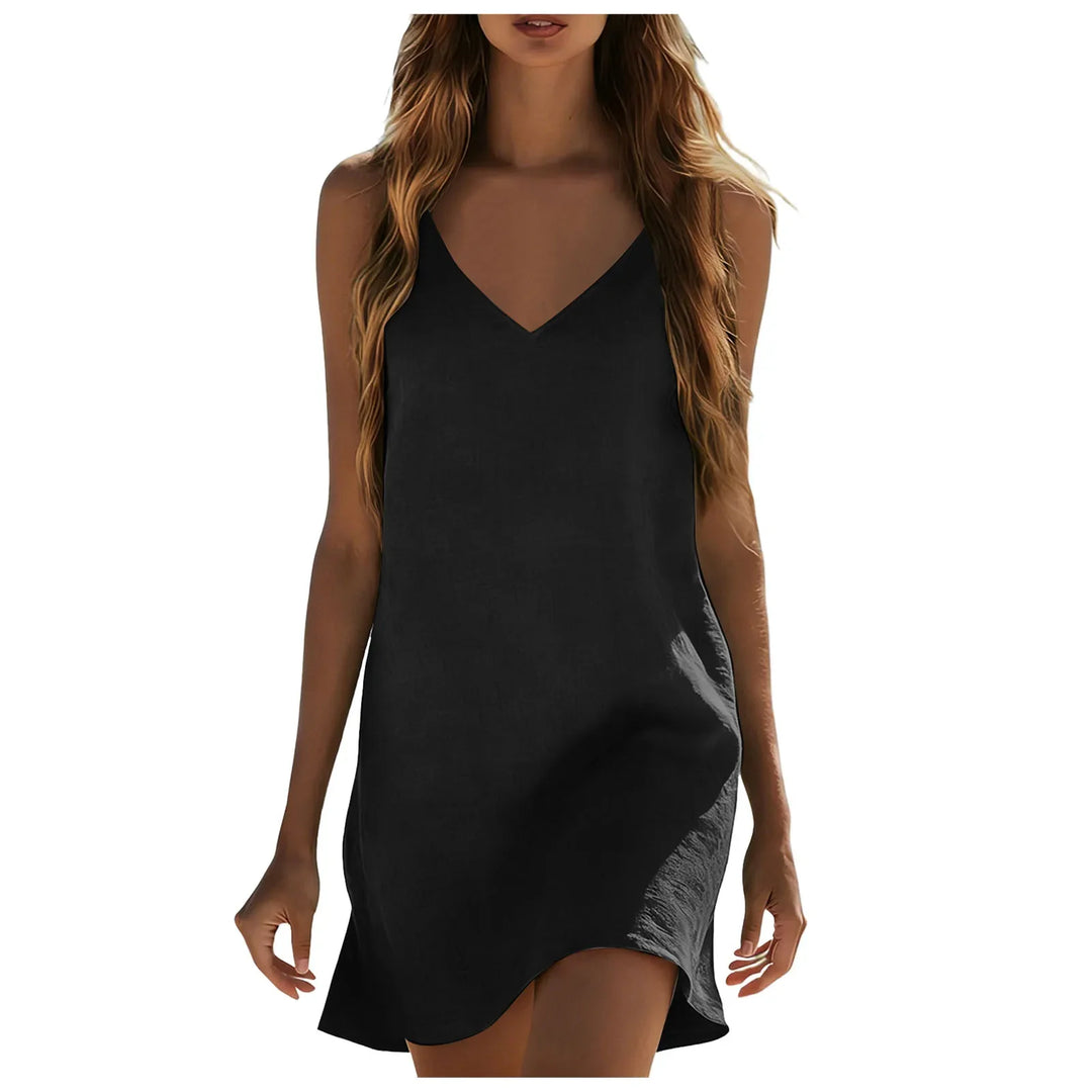 Eliza Cotton Linen Mini Dress