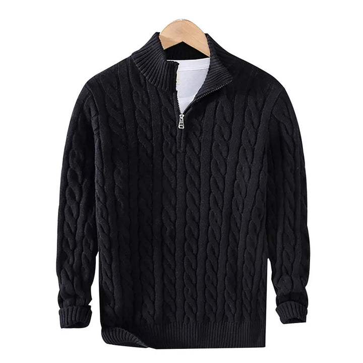 Dashiell Half Zip Cable Sweater