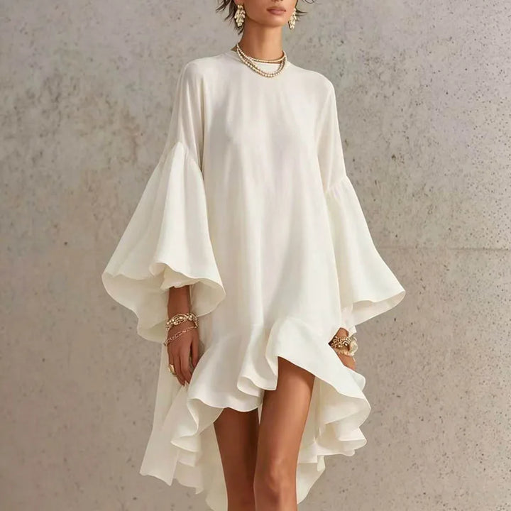 Fiona Ruffle Hem Mini Dress