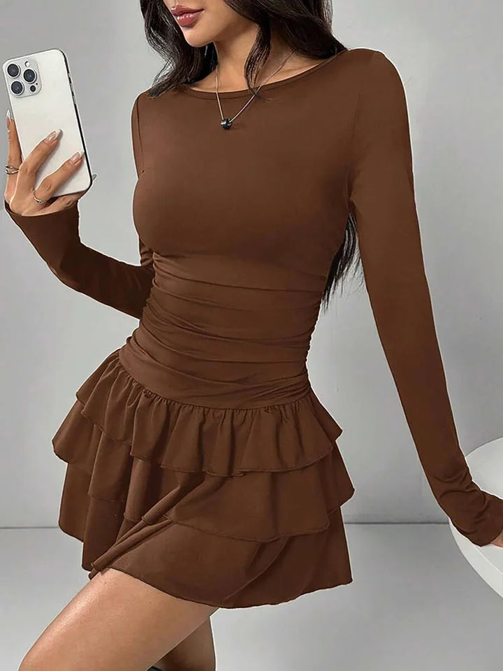 Marisette Ruched Waist Mini Dress
