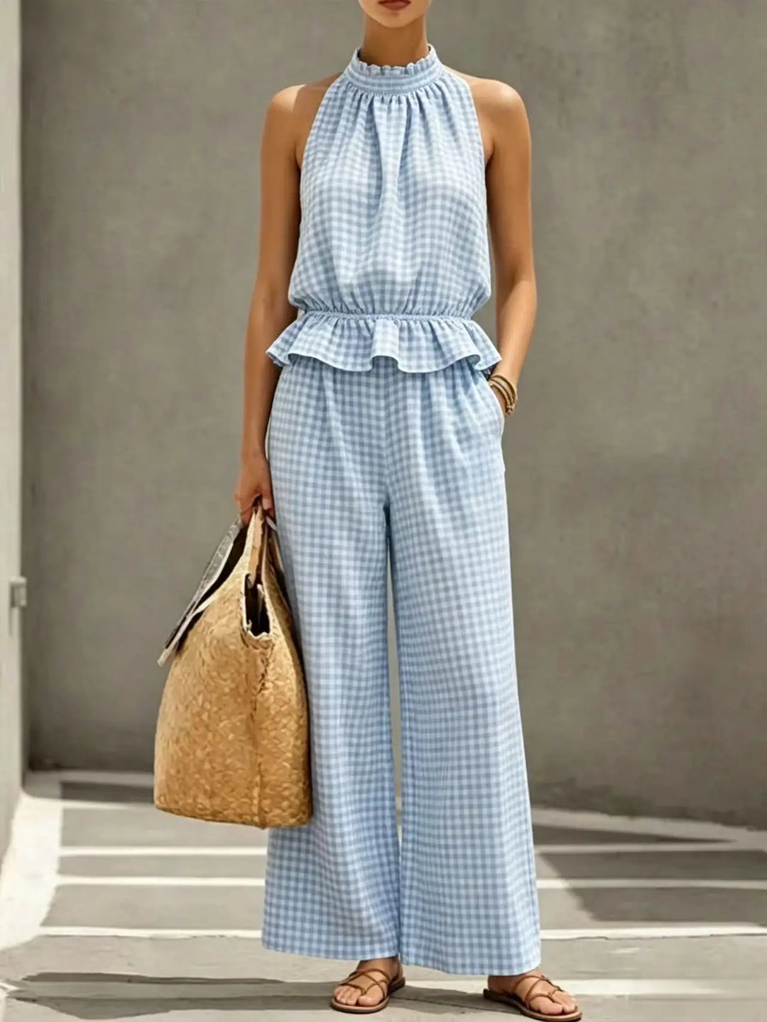 Paloma Gingham Two Piece Set