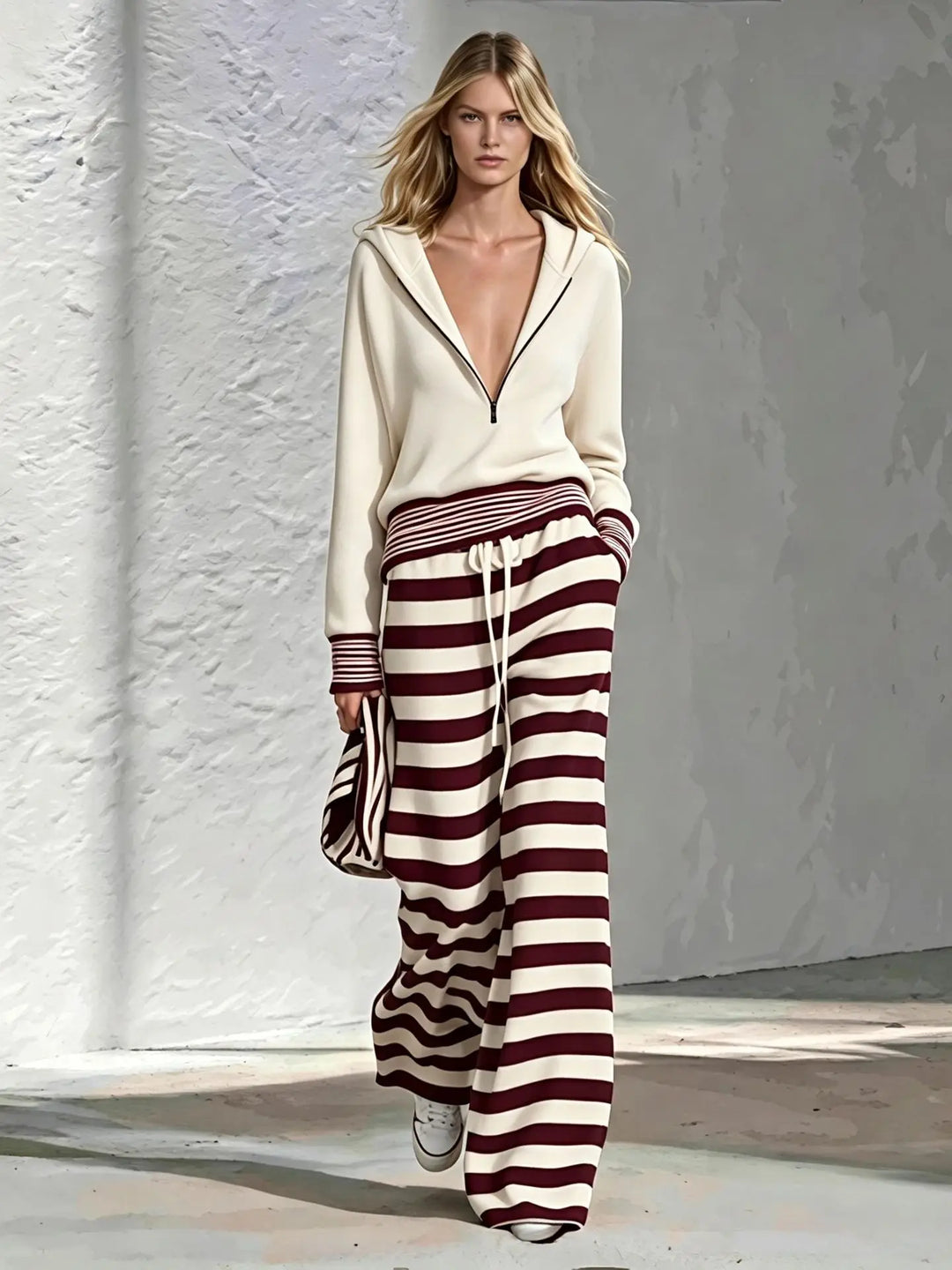 Hermione Half Zip Two Piece Set