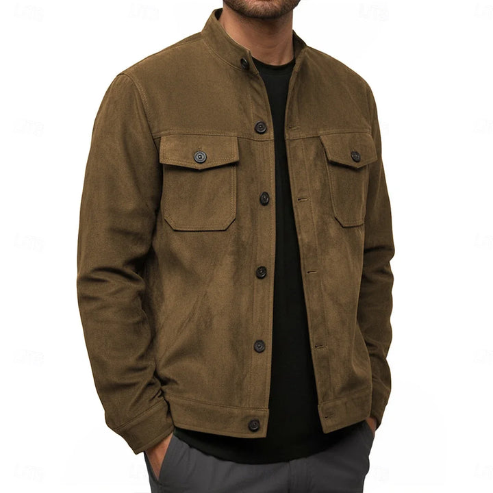 Vance Stand Collar Shirt Jacket