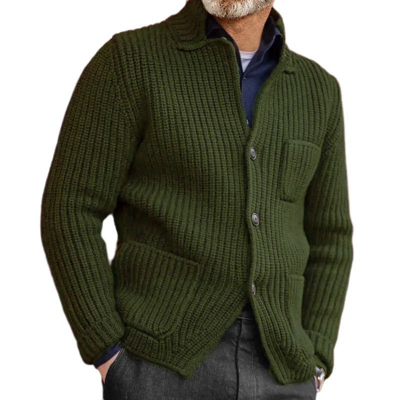 Castelan Ribbed Knit Cardigan
