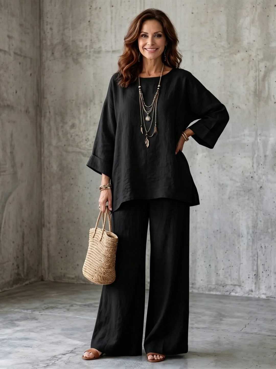 Nellie Casual Wide Leg Set