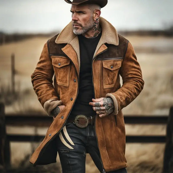 Evander Shearling Collar Coat