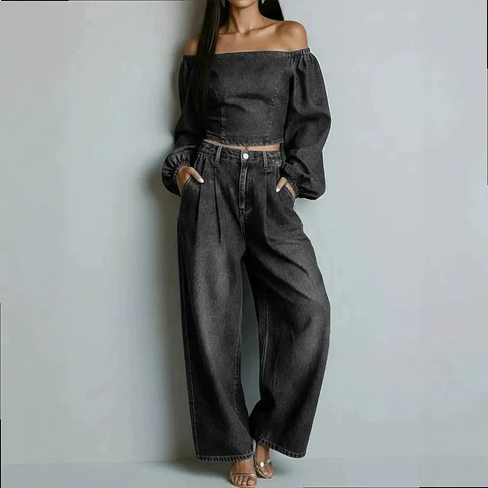 Noelle Off Shoulder Two Piece Set