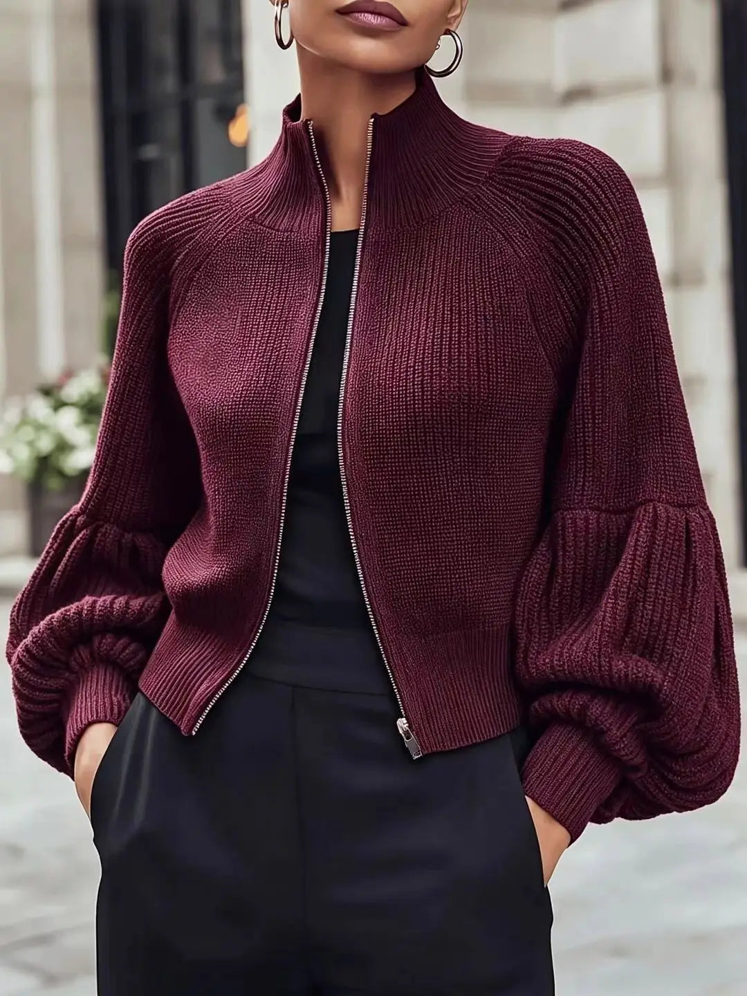 Mirabel Full Zip Knit Cardigan