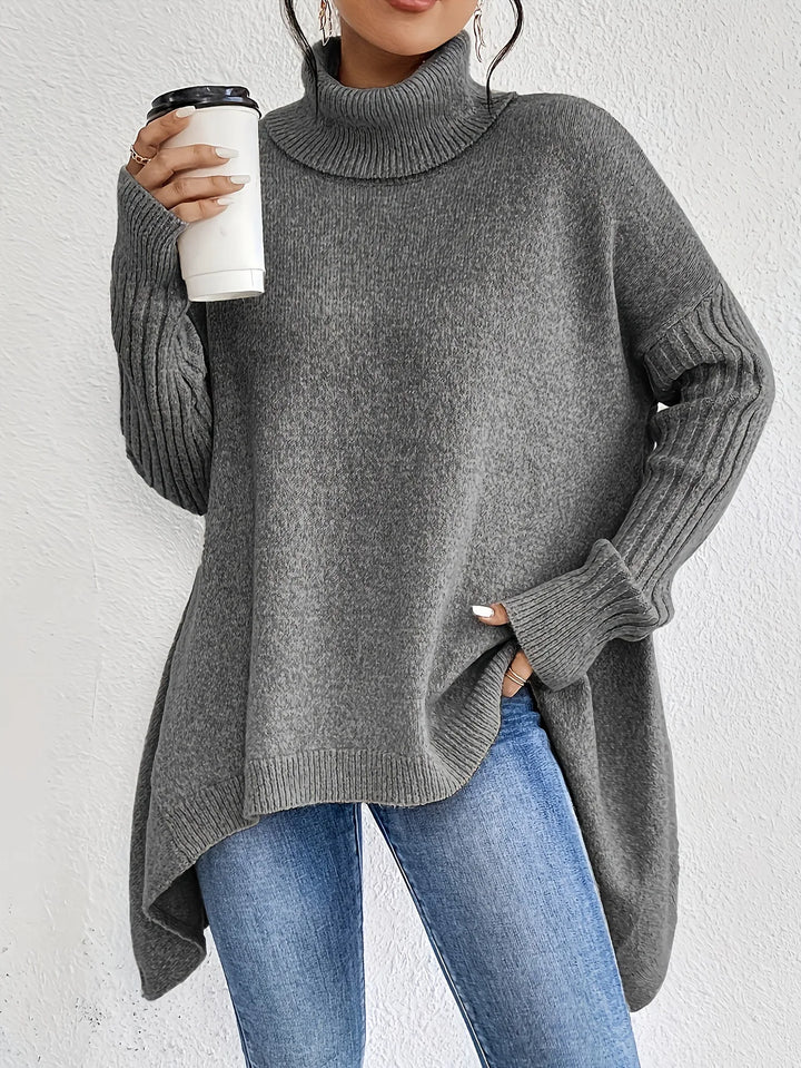 Wilhelmina Asymmetric Hem Sweater