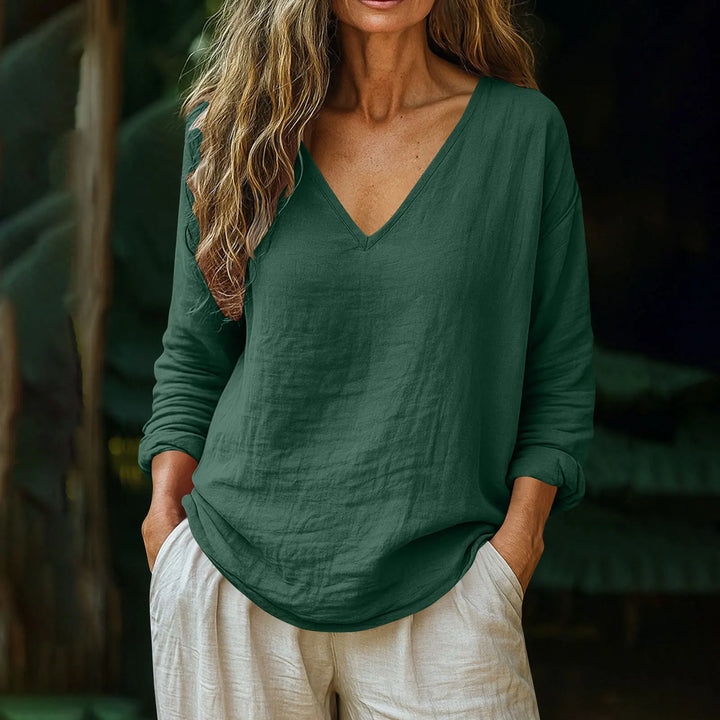 Bianca Breathable Long Sleeve Casual Top