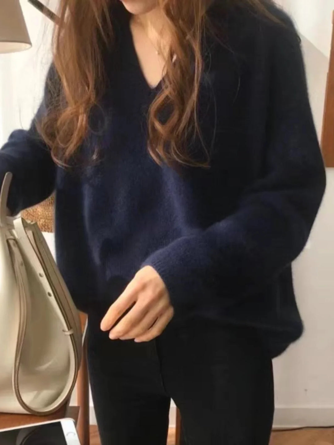 Sabina Casual V-Neck Sweater