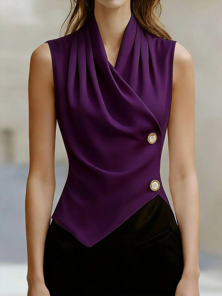Aliana Draped Neck Blouse