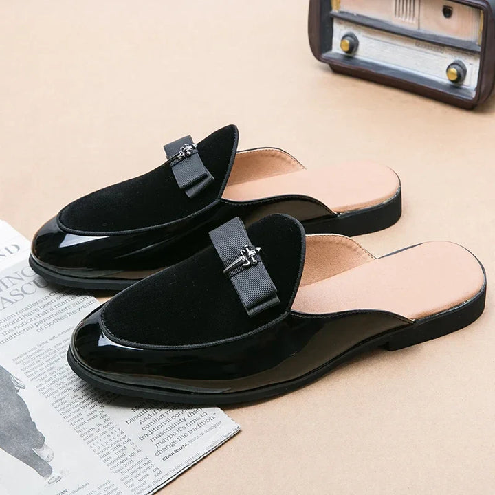 Louis Comfortable Leather Mule Loafers