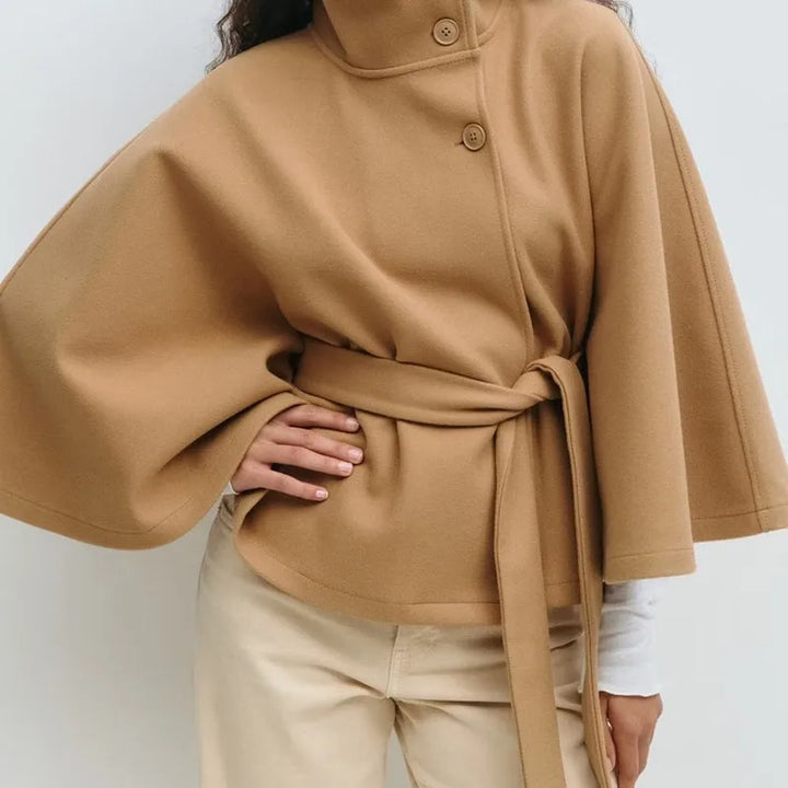 Anouk Belted Cape Jacket