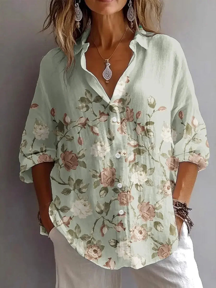 Seraphina Floral Button Up Blouse