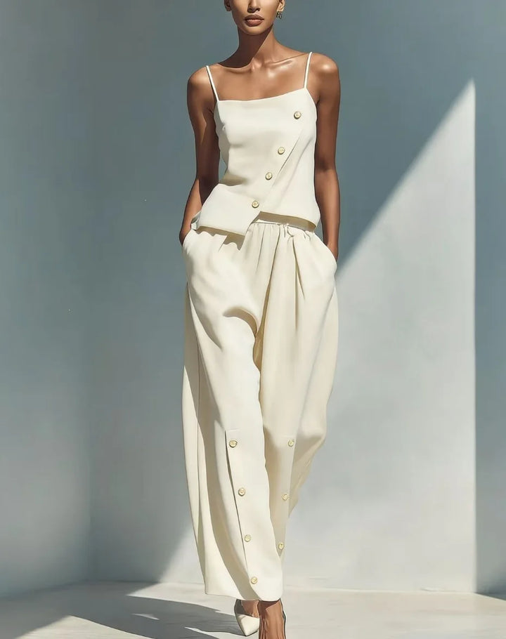 Gemma Sleeveless Top and Trousers Set
