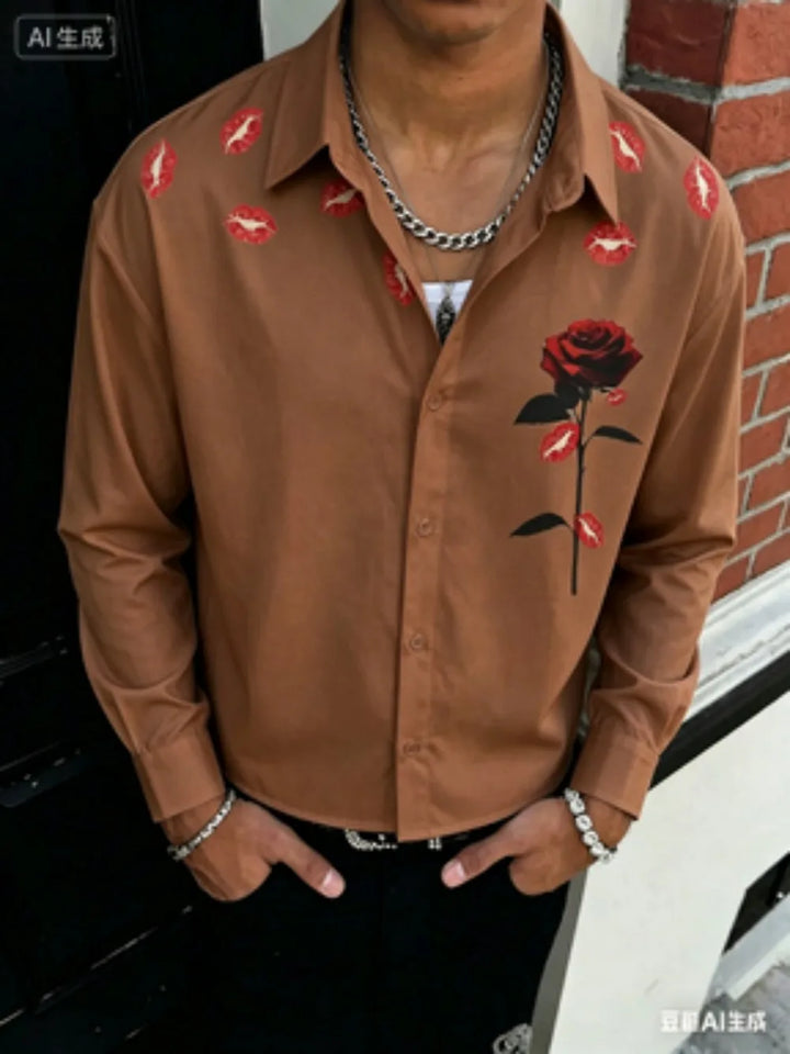 Aaron Graphic Button Front Shirt