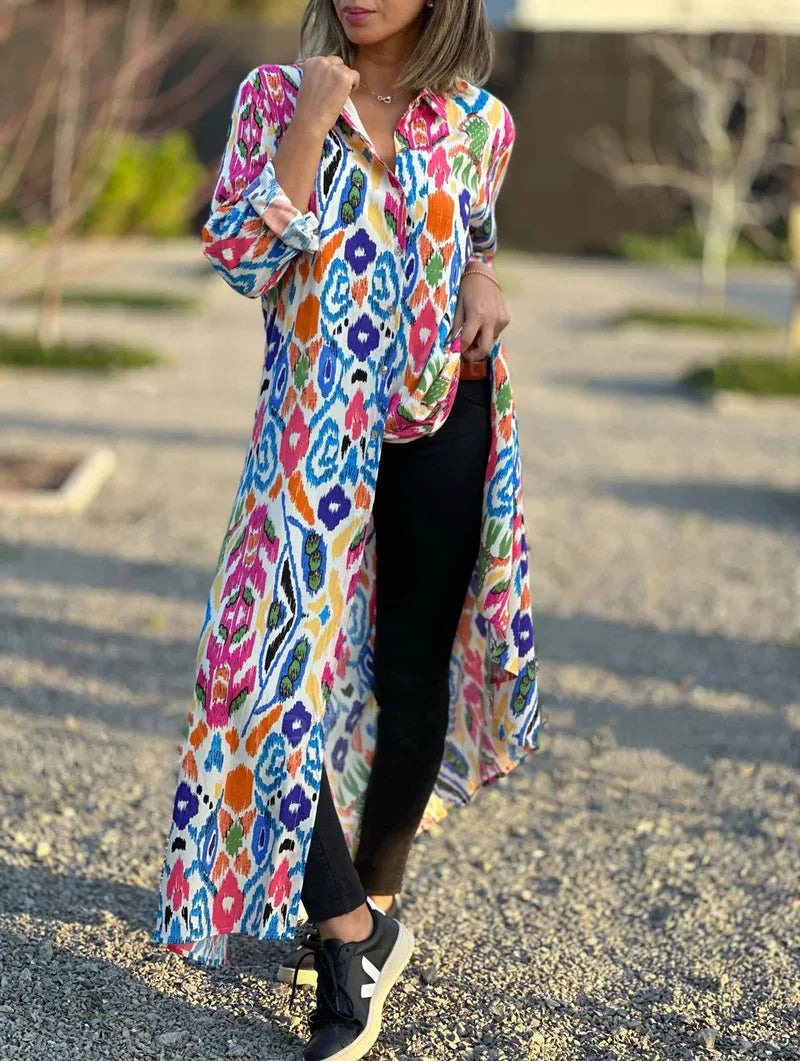 Avaline Relaxed Bohemian Maxi Dress
