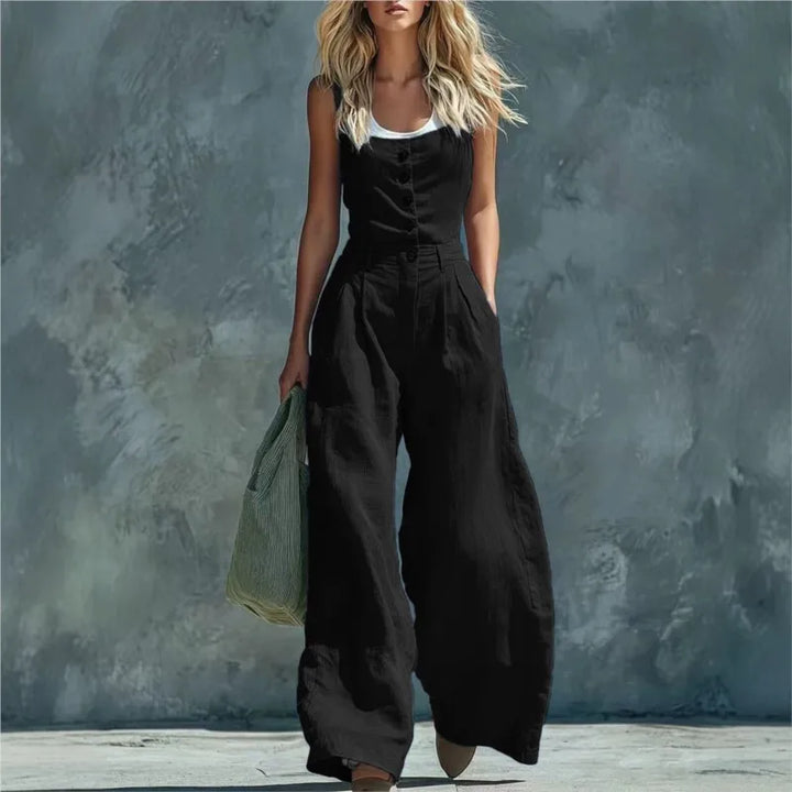 Ruth Wide Leg Pocket Jumpsuit