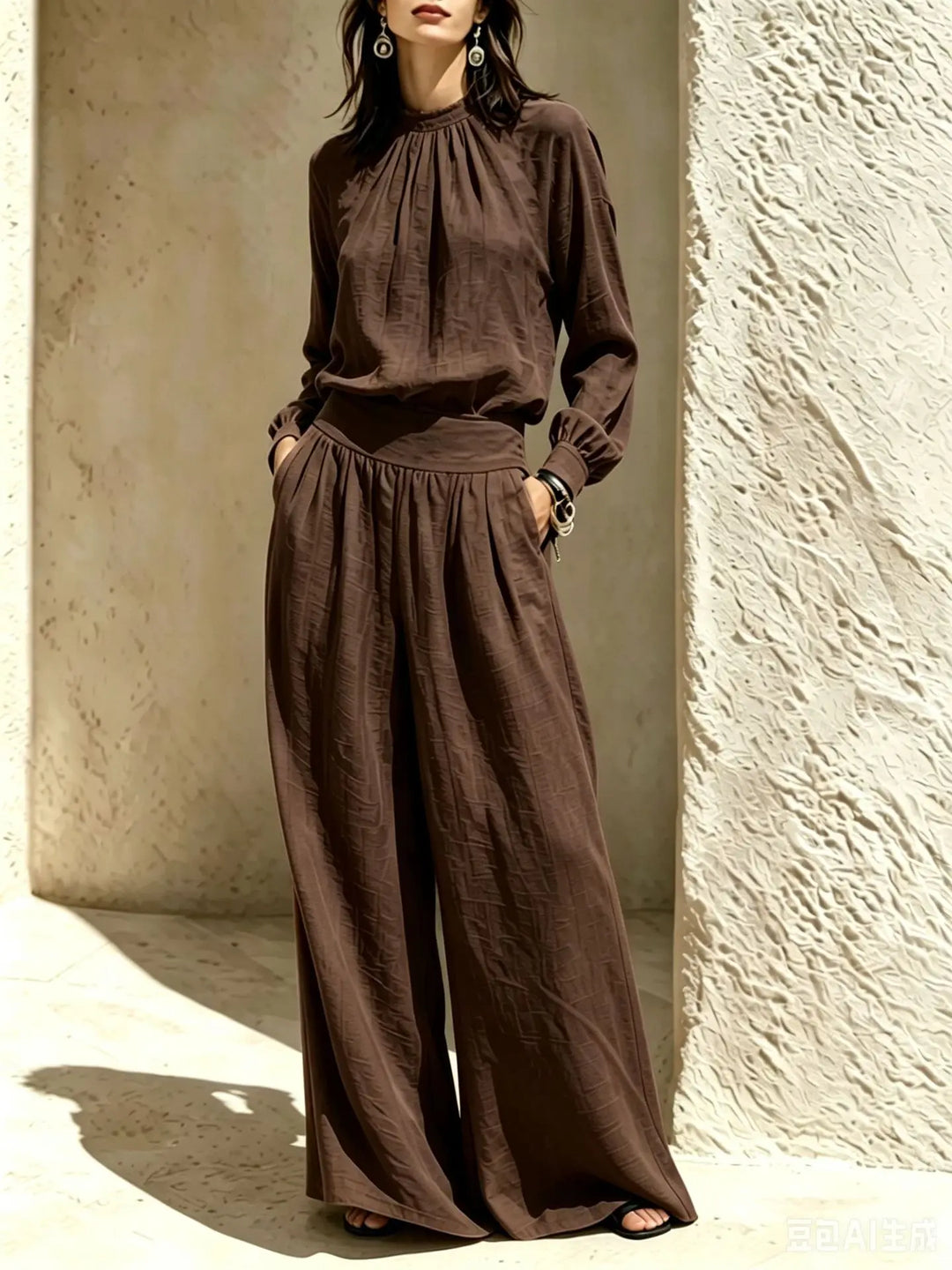 Jocelyn Lantern Sleeve Trouser Set
