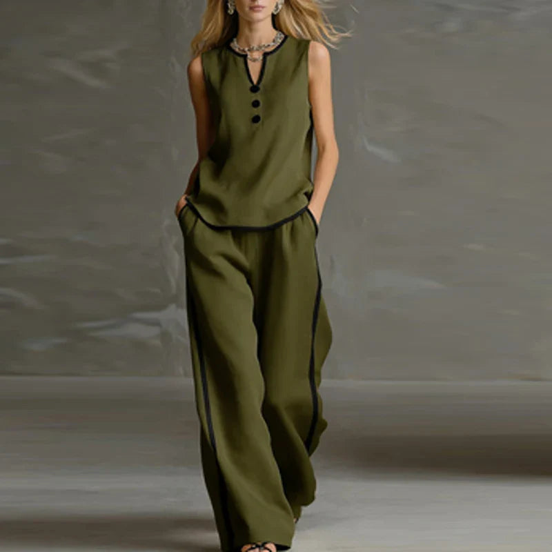 Lucy Sleeveless Two Piece Set