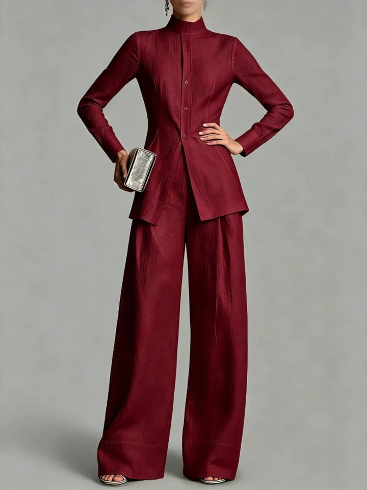 Miravel Peplum Two-Piece Set