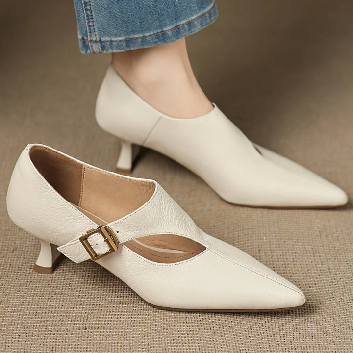 Yasmine Leather Dress Pumps