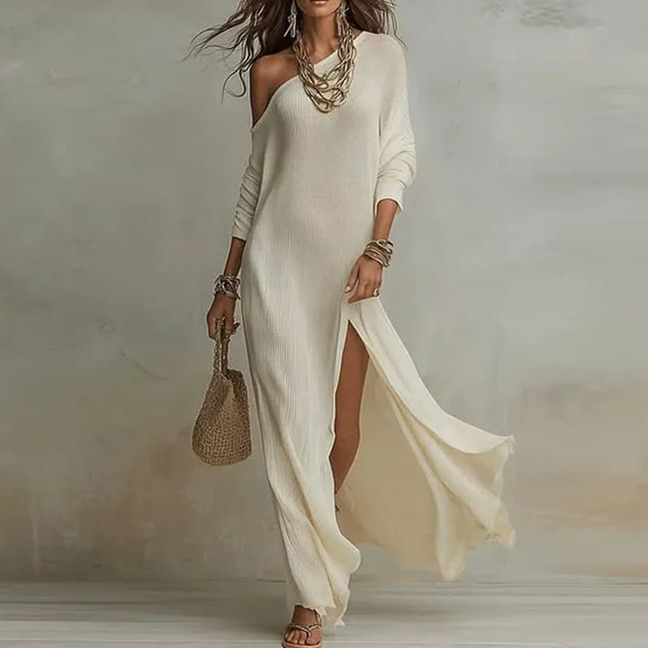 Elenora One Shoulder Knit Dress
