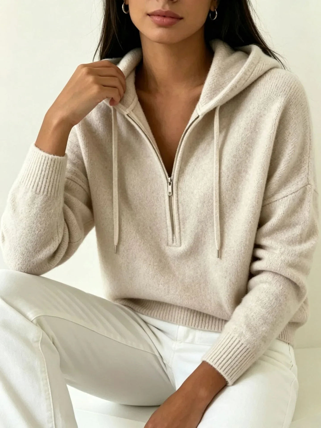 Sloane Ribbed Hood Sweater