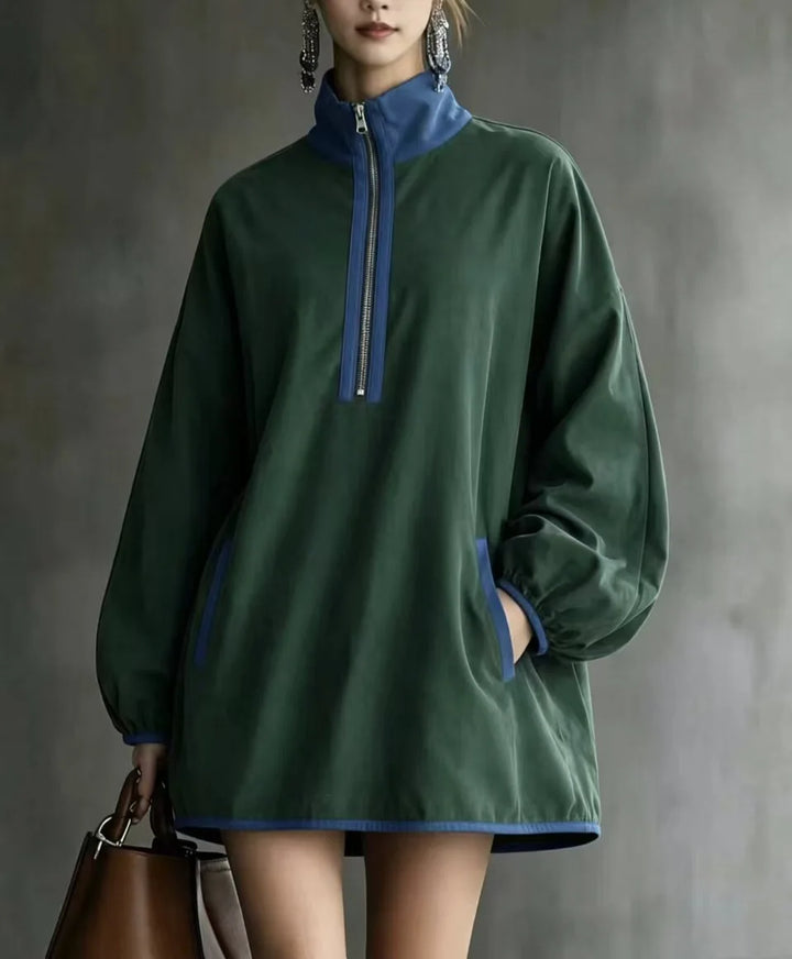 Elara Half Zip Mini Dress