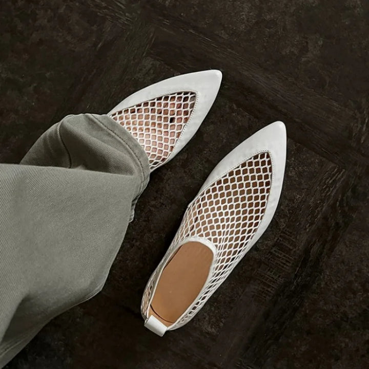 Kayla Pointed Toe Mesh Flats