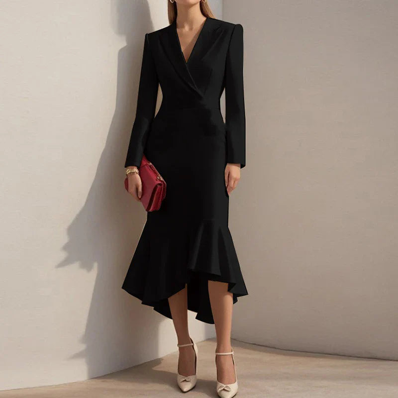 Sorena Tailored Bodycon Midi Dress