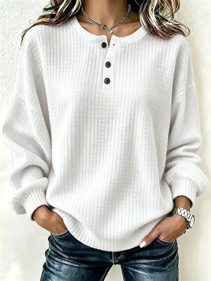 Marina Waffle Knit Henley