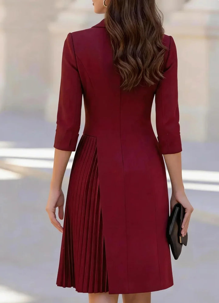 Laureen Pleated Blazer Dress