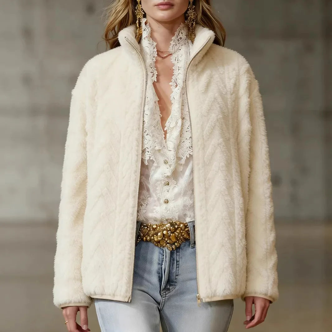 Rosalyn Textured Fleece Jacket