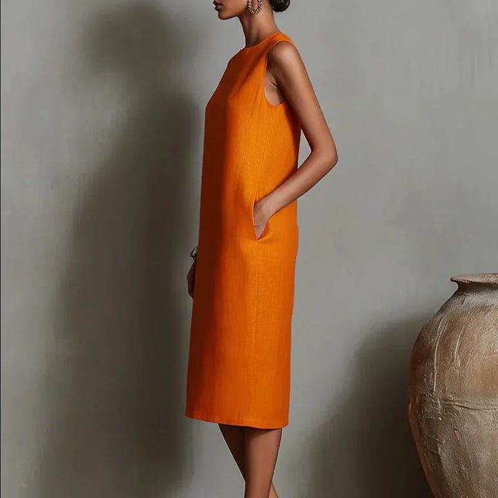 Cassandra Casual Relaxed Midi Dress