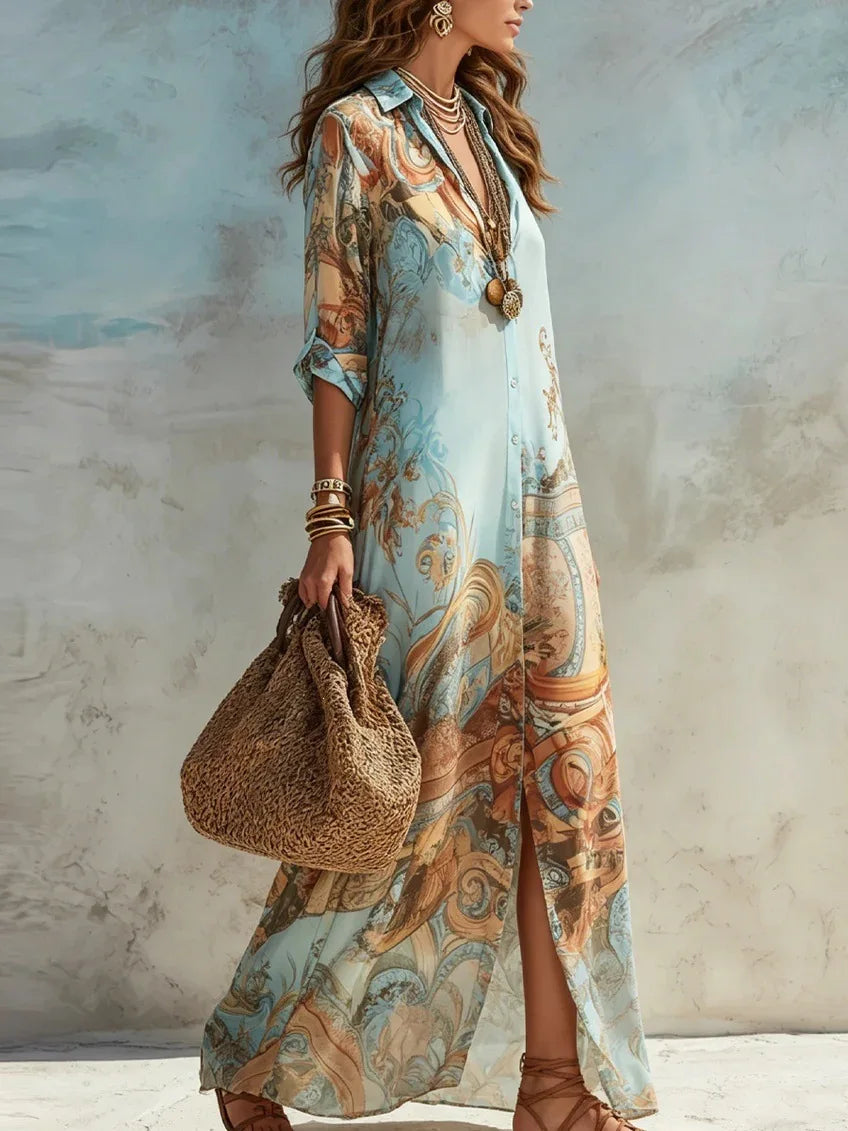 Josephine Elegant Boho Maxi Dress