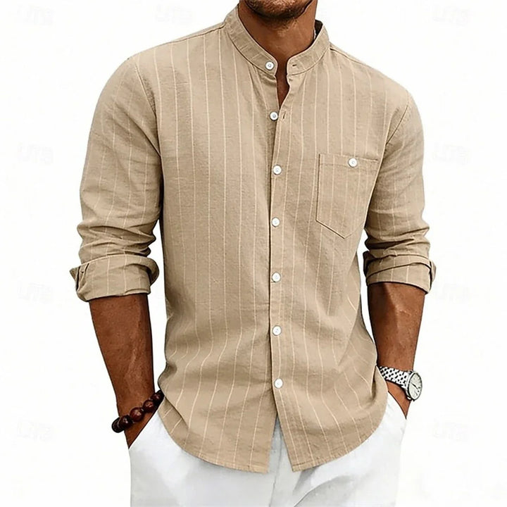 Grayson Breathable Striped Linen Shirt