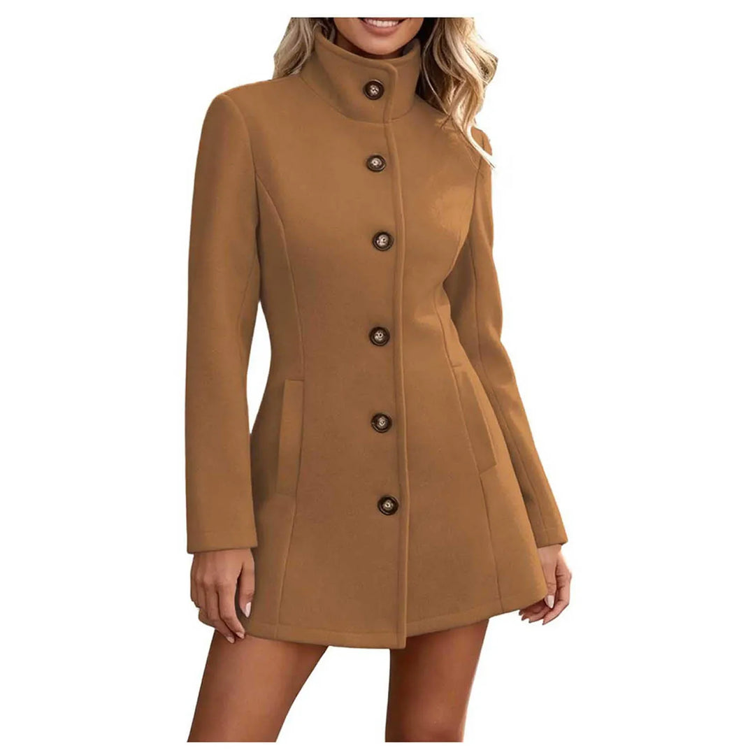 Josette Stand Collar Peacoat