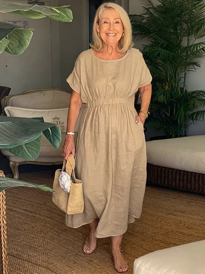 Xenia Casual Relaxed Midi Dress